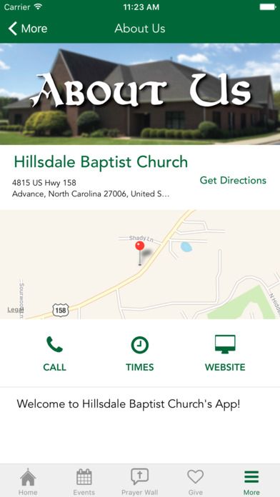 Hillsdale Baptist Church screenshot 2