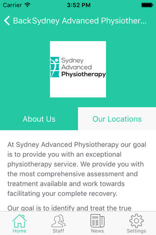 Sydney Advanced Physiotherapy screenshot 2