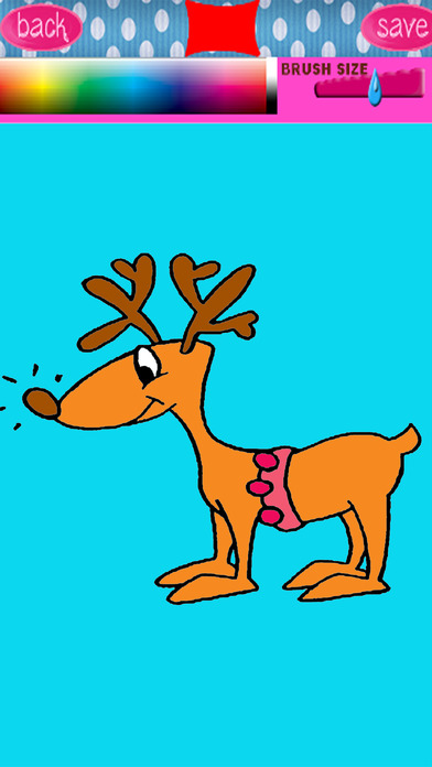 Deers Cartoon Games Coloring Book For Children screenshot 2