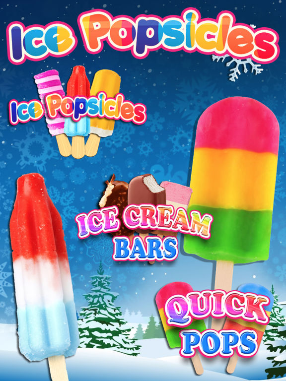 ice popsicles cream frozen pops app games maker