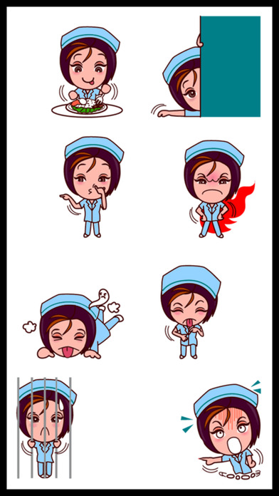 Cute Nurse Stickers screenshot 4