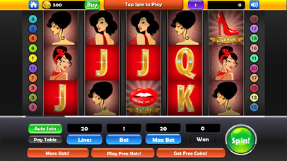 Slots - Lady In Red Vegas Spins Slots Game screenshot 4