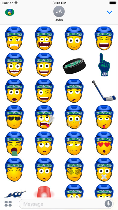 Vancouver Hockey Stickers & Emojis screenshot 4