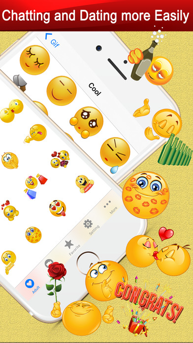 AA Emoji Keyboard - Adult Emoticons Sexy Smileys screenshot 2