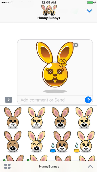 Hunny Bunnys Stickers - Rabbit Emoji Meme screenshot 4