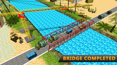 American Army Bridge Construction Truck Simulator screenshot 2