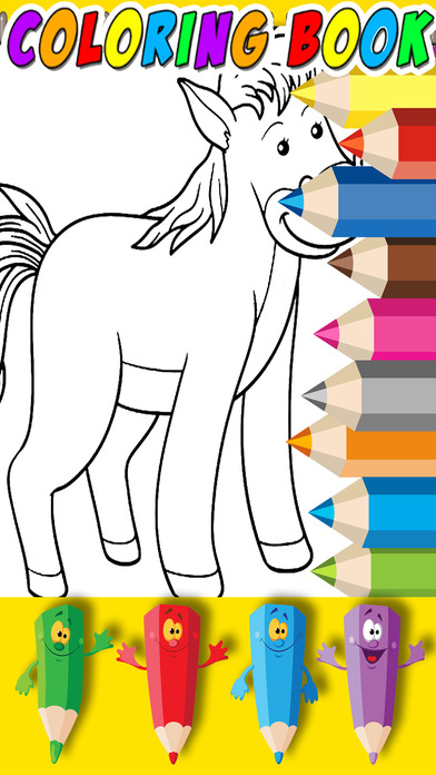 Best Coloring Page Game For Horse World Version screenshot 2