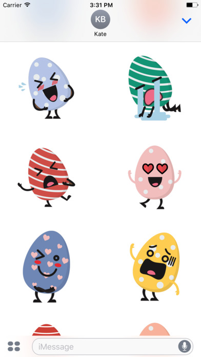 Easter Eggs Stickers for iMessage screenshot 2
