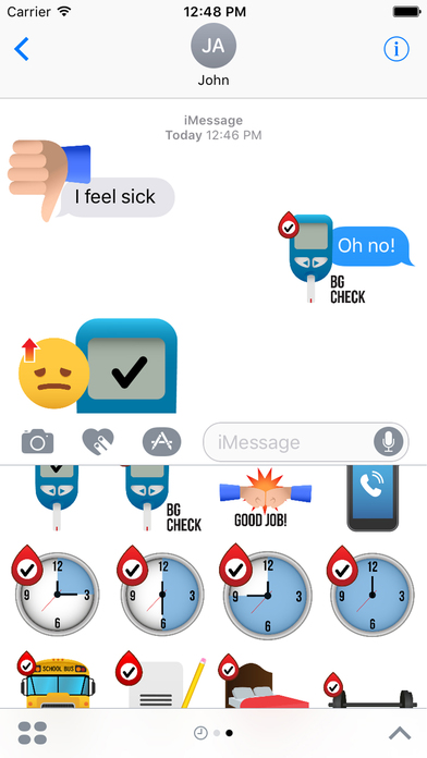 Diabetemoji Stickers screenshot 2