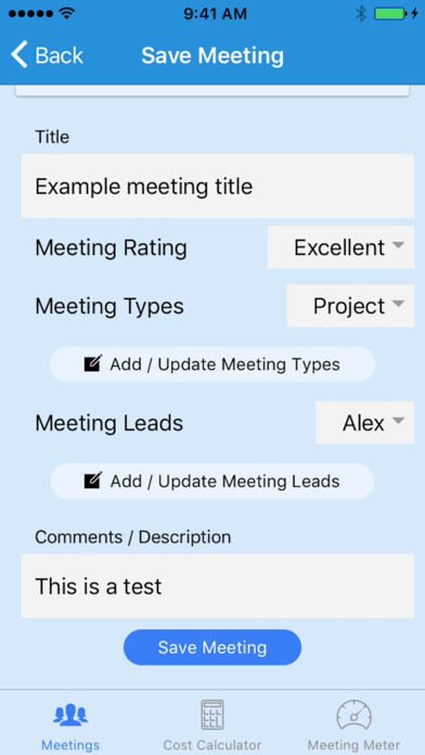 Meetings Analyzer screenshot 3