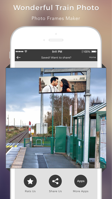 Train Subway Photo Frame : Railway Station Frame screenshot 4