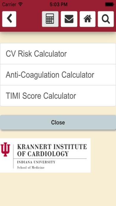 Krannert Cardiology Handbook screenshot 4