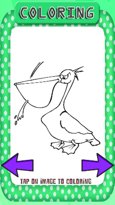 Pelicans Coloring Page Games For Children screenshot 2