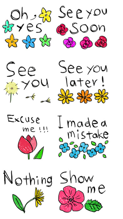Text Stickers : Flowers screenshot 2