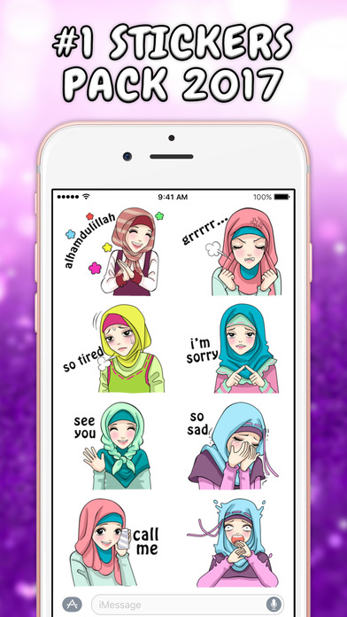 Muslim Girl Stickers screenshot 4