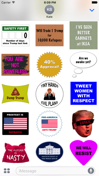 Trump Protest Stickers screenshot 3