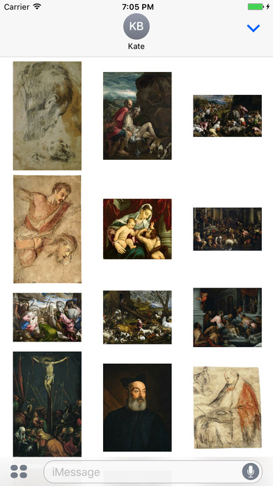 Jacopo Bassano Artworks Stickers screenshot 2