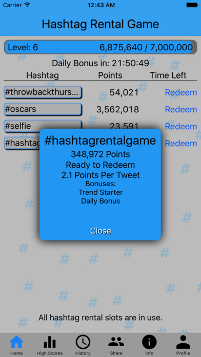 Hashtag Rental Game screenshot 2