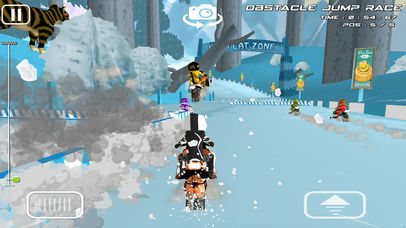 Snowmobile icy racing - Snowmobile racing 4 Kids screenshot 2