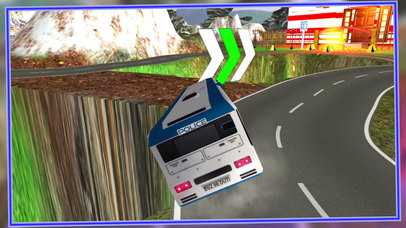 Police Bus Uphill Driving Prison Escape - 3D Pro screenshot 2