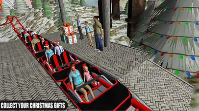 Winter Christmas Roller Coaster Simulator Free screenshot 4