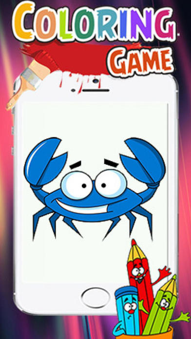 Crabs Kids Coloring Best Version screenshot 2