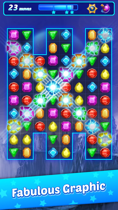 Jewel Gems Pop Matching puzzle screenshot 4