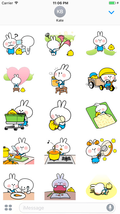 The Bunny Brat Apron Stickers screenshot 2
