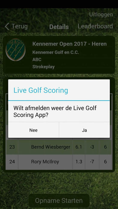 Live Golf Scoring (NL) screenshot 4
