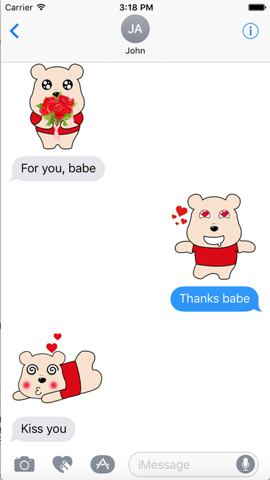 Cute Gummy Bear - Bear Emoticons screenshot 3