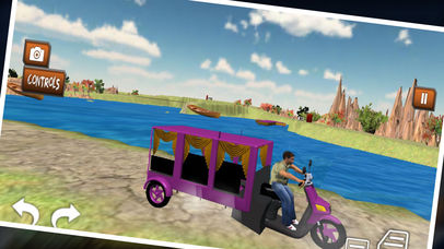 Crazy Rickshaw Driver Pro screenshot 3
