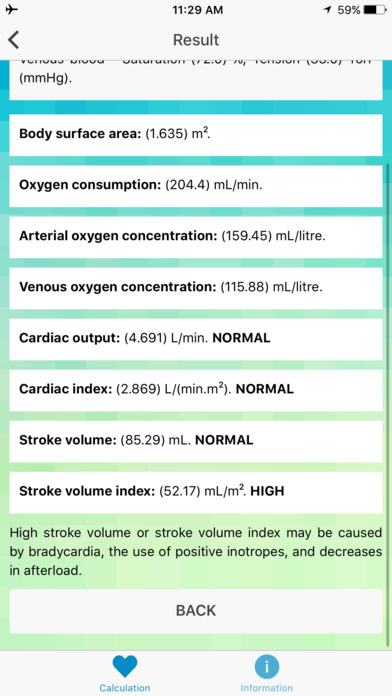 Cardiac Output Calculator screenshot 4