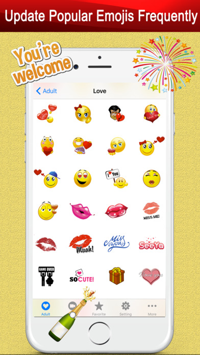 Screenshots of Emoji Keyboard Twitch for iPhone