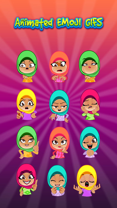 Aliya Hijab & Muslim Stickers screenshot 4