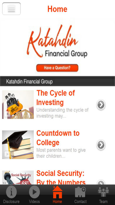 Katahdin Financial Group screenshot 2