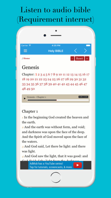 King James Version Bible Offline:KJV Audiobook MP3 screenshot 3