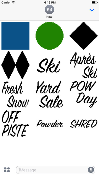 8-Bit Ski Stickers screenshot 2