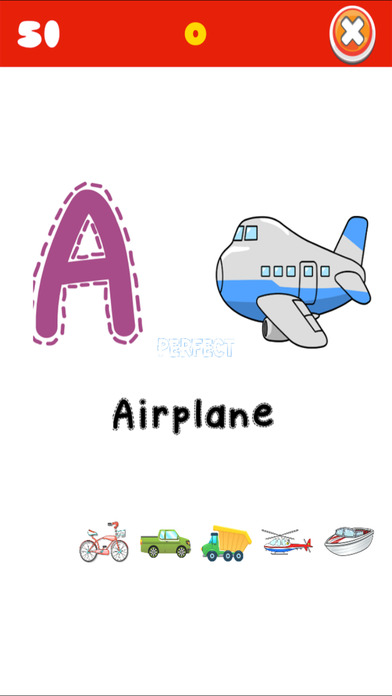 Kids Learning ABCs Flash Card with Transportation screenshot 2