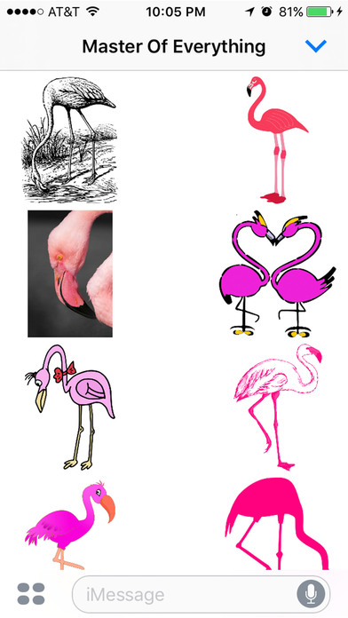 Flamingo Bird Stickers : Pink is the New Black!! screenshot 2