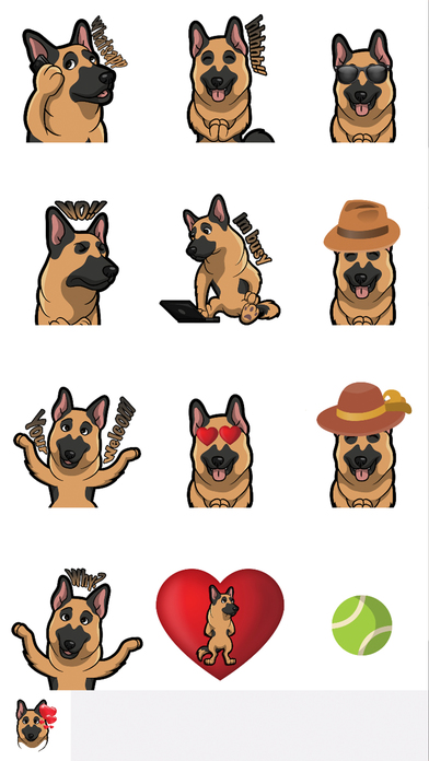 ShepherdMoji - German Shepherd Emoji & Sticker screenshot 2