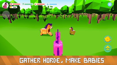 Blocky Pony Farm 3D screenshot 3