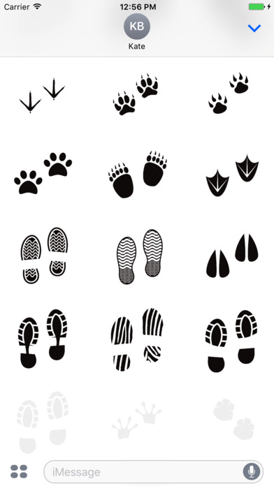 Animated Cute Footprint Stickers screenshot 3