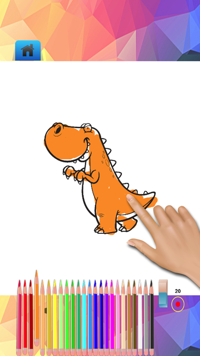 Kids Dinosaur Coloring book world of jurassic game screenshot 3