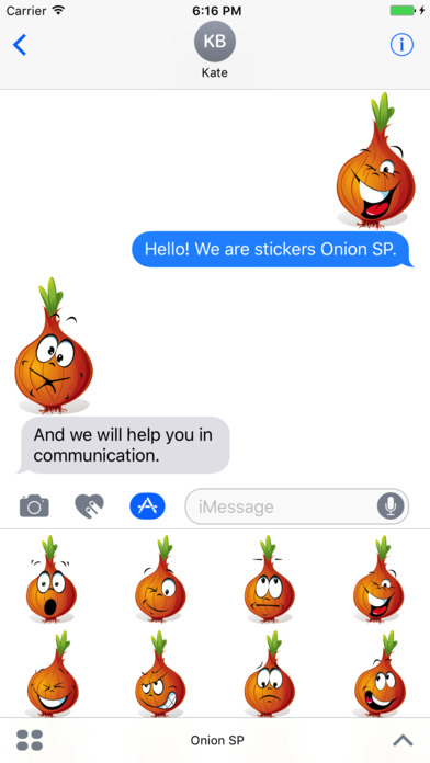 Onion SP emoji stickers screenshot 3
