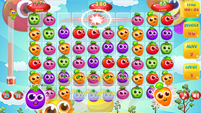 Swipe Fruit Puzzle! screenshot 2