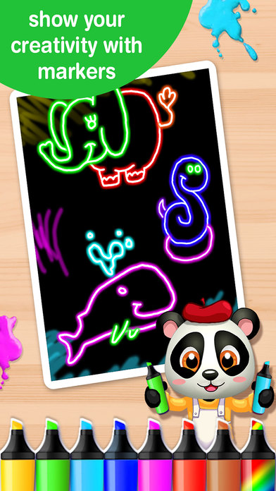 Baby Panda Paintbox - Coloring Games for Kids! screenshot 2