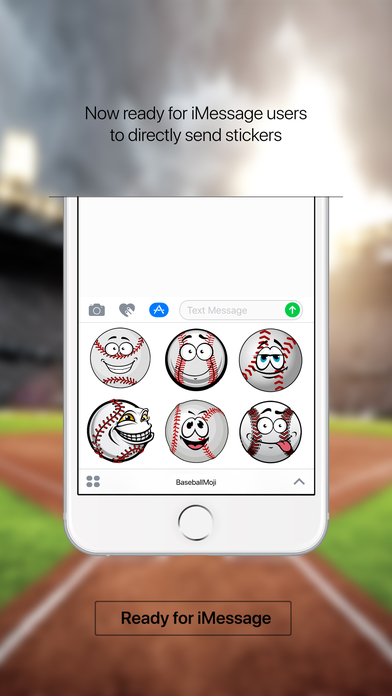 BaseballMoji - baseball emojis & stickers keyboard screenshot 3