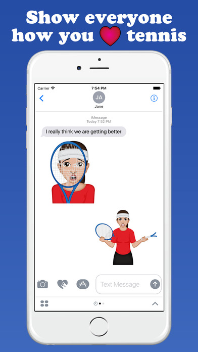 TennisMoji - Tennis Emoji Keyboard screenshot 3