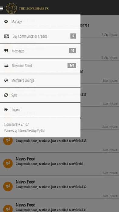 LionShareFX Communicator screenshot 2