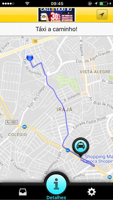 Amarelinho - Rio taxi app screenshot 3
